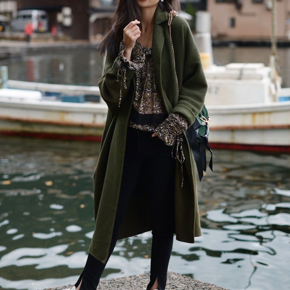 Mute. By Joannelu | Army Green Wool Coat